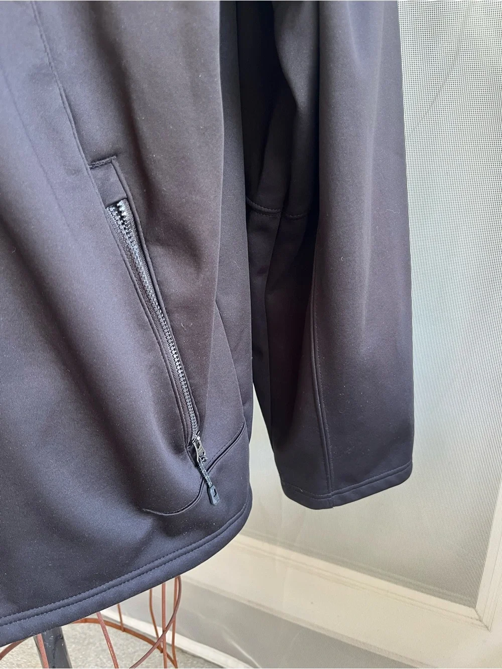 Men's Size 3XL SwissTech Black Basic Jacket Fleece Lined Full Zip; Heavyweight